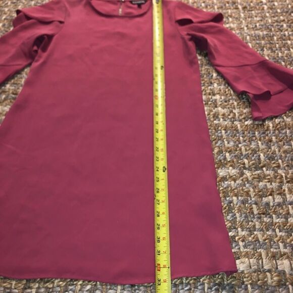 Express Pink Ruffle Long Sleeve Dress - Sz XS - Picture 10 of 15